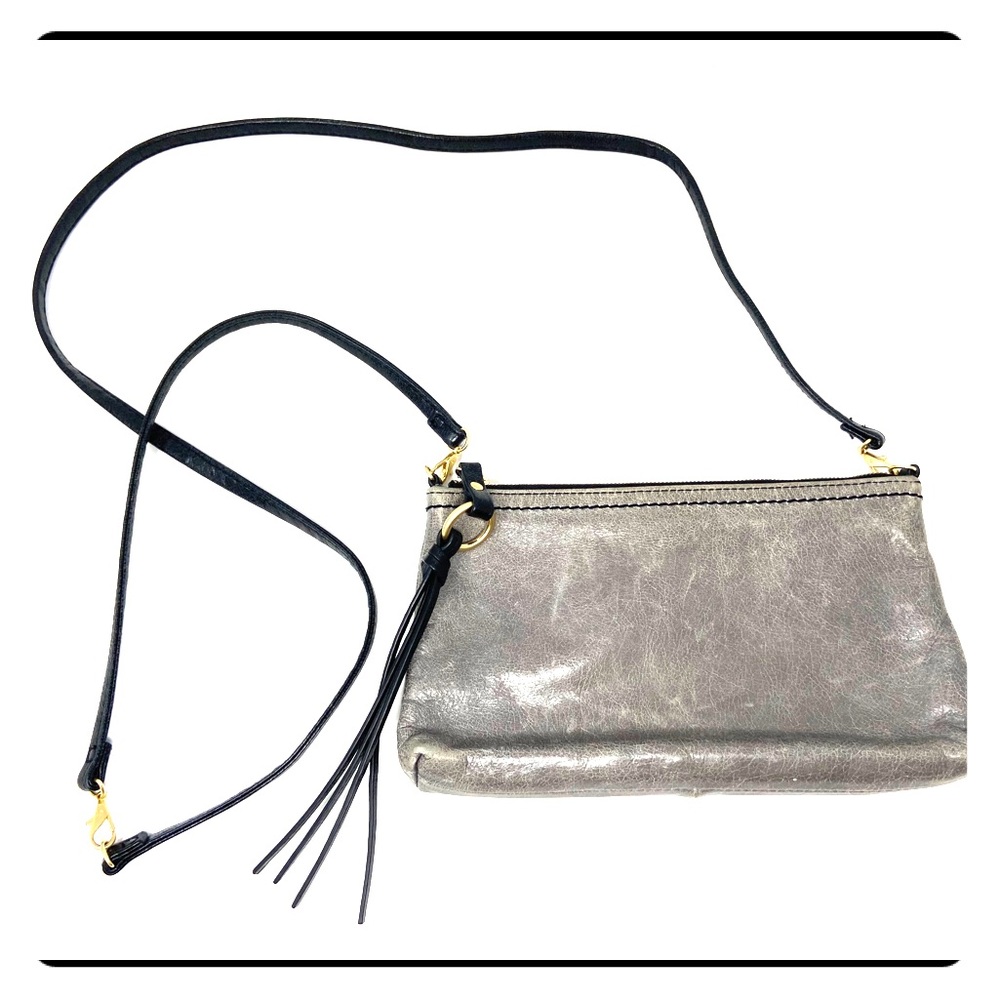 HOBO convertible cross body wristlet leather